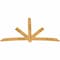 Ekena Millwork Alberta Rough Sawn Timber Gable Bracket, Western Red Cedar, 108"W x 63"H x 2"D x 6"F, 14/12 Pitch GBW108X63X0206ALB00RWR - alternate 3